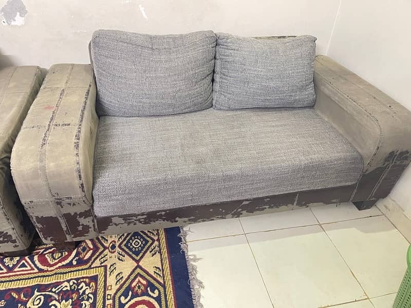 6 Seater Sofa Set with Side Tables 4