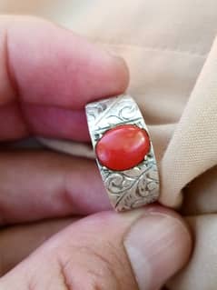 MARJAN FEROZAY RUBY YAQOOT CORAL TORQUISE REALL STONE SILVER MEN RINGS