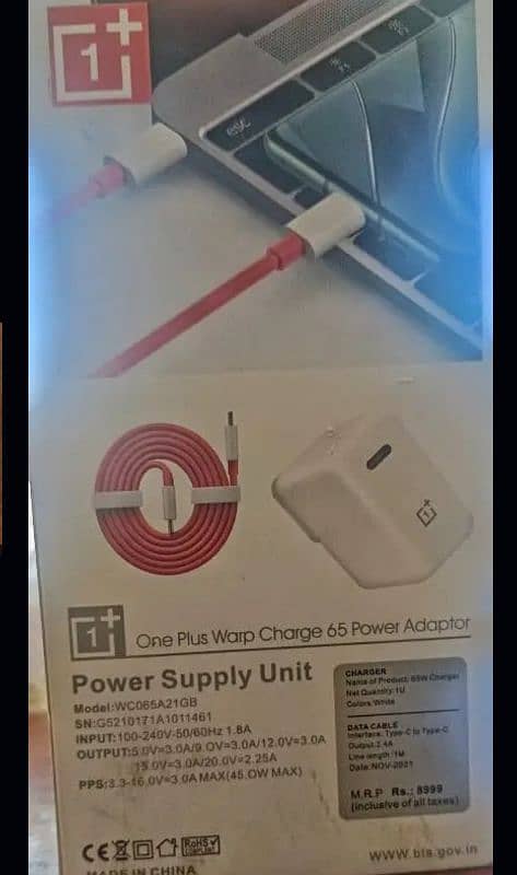 oneplus 65watt charger new box pack 0