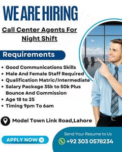 International call centre /Night shift