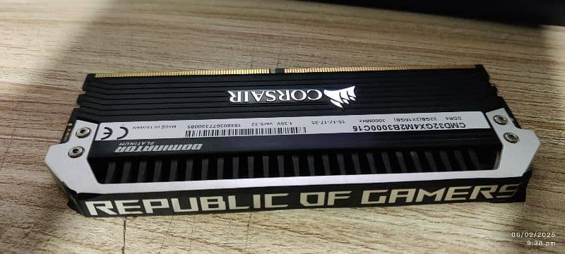 Corsair ram  Dominator Platinum ddr4 16GB 2