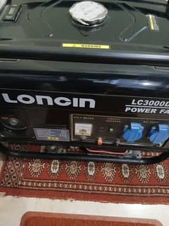 Scratchless hardly used Loncin generator