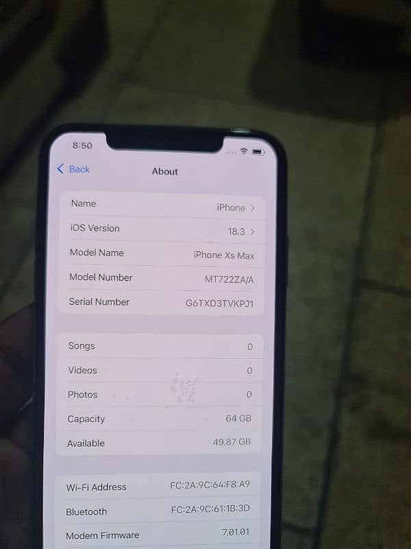 iphone xs max pta approved 64gb 5