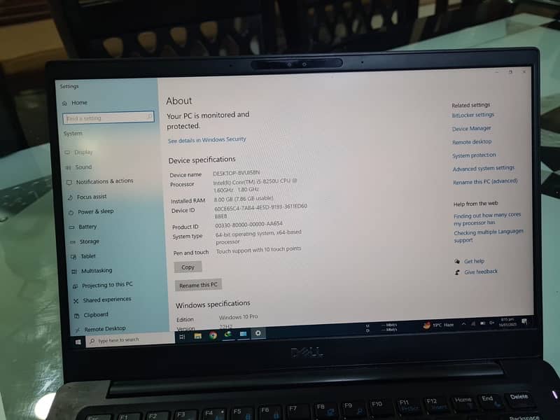 DELL LATITUDE 7480 core i5 256GB SSD 8GB RAM Mint Condition Urgent Sel 9