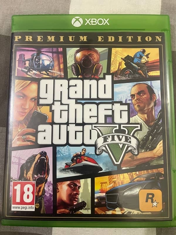 GTA V xbox one premium edition CD 0