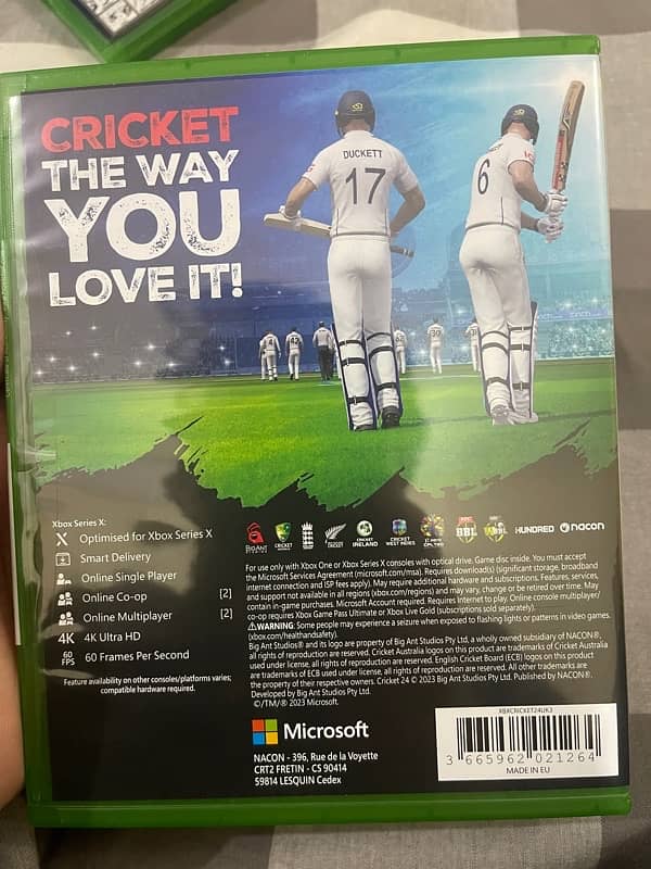 Cricket 24 Xbox Series X and Xbox One Official Game CD 1