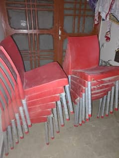 12 chairs and 6 folding tables for sale gulistan e johar block 15