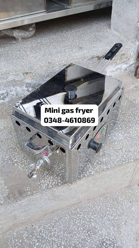 mini gas fryer sale restaurant kitchen hotel rol samosa fries 1