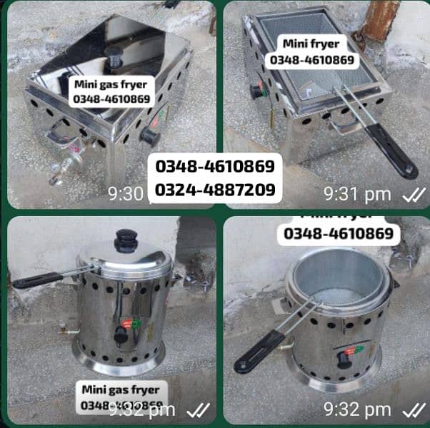 mini gas fryer sale restaurant kitchen hotel rol samosa fries 5