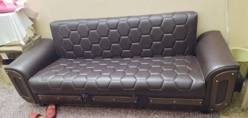 Sofa Bed leather premium 3