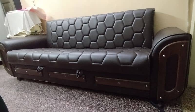 Sofa Bed leather premium 12