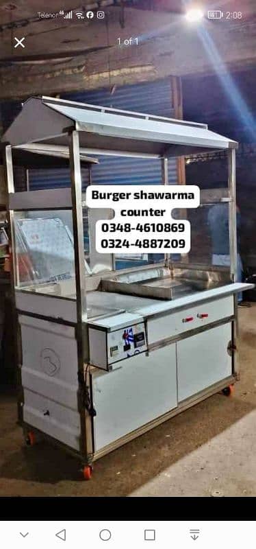 chips burger shawarma fries biryani fryer bike cart food counter sale 3