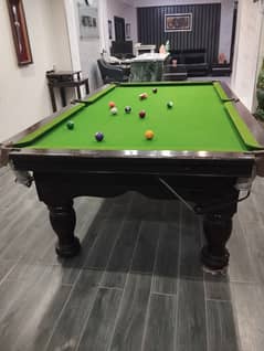 Pool table with bench & tables