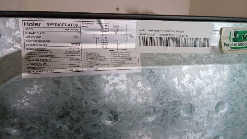 For sale . Fridge  Haier 368 IFPA 14 cubic ft 2