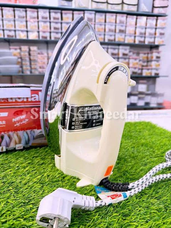 National Plastic & Iron جاپانی نیشنل DE-LUXE آٹومیٹک آئرن 220V- 1000W 3