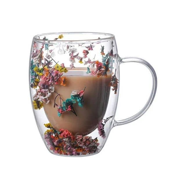 Elegant Glass Mug perfect for travel and guestroom 9