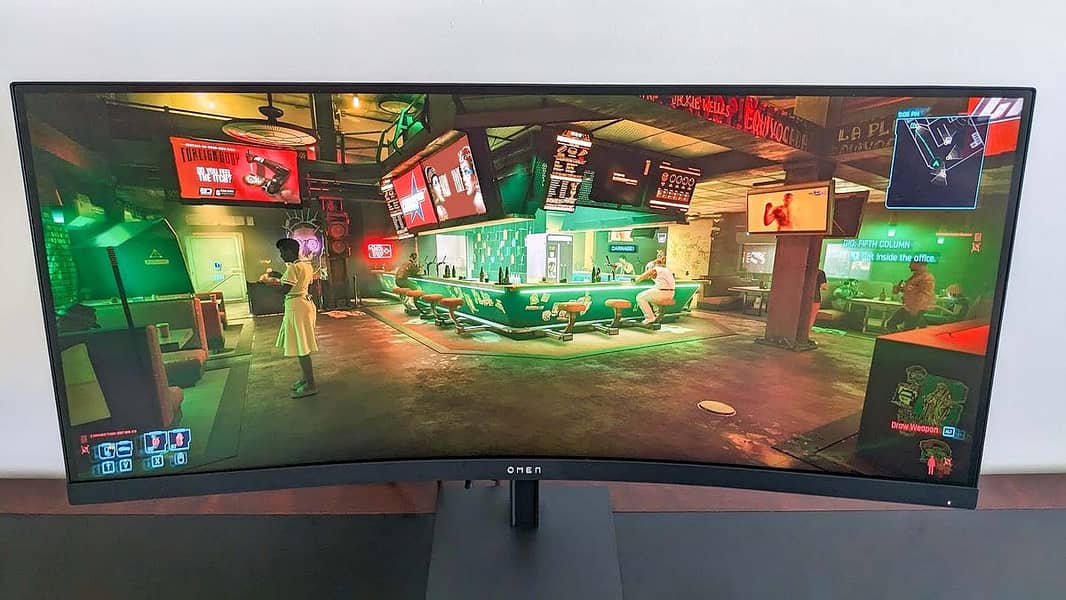 HP Omen 34inch WQHD 4K 165Hz 1ms HDR UltraWide Curved Gaming Monitor 0