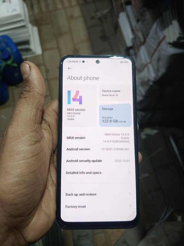 Redmi note 10 complete box Pta Approved 6