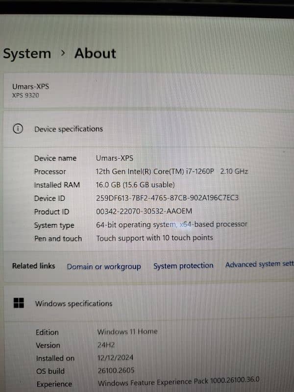 Dell XPS 9320 Core i7 1260P 16GB 512GB 3