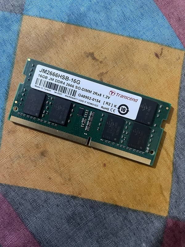 Laptop Transcend DDR4 - 16GB Ram 0