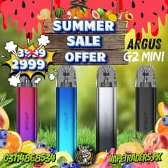 ARGUS G2 MINI Rs. 2999 | VAPES | PODS | OXVA GO Rs3499 | VAPETRADERS