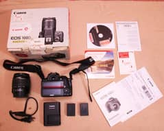 Canon 100d touch screen dslr camera full box. (Read Add)