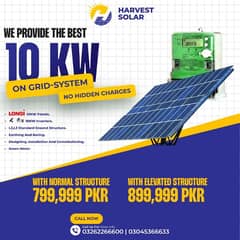 10 KW Ongrid system with Net Metering