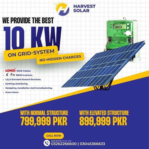 10 KW Ongrid system with Net Metering 0