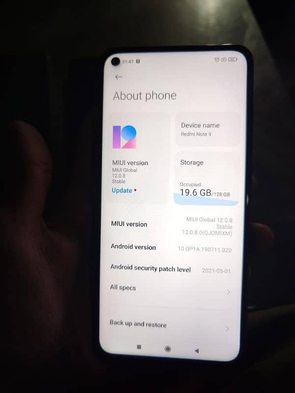 Redmi note 9  pta approved 3