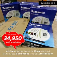 4-Lines Telephone Intercom PABX System with Installation Services