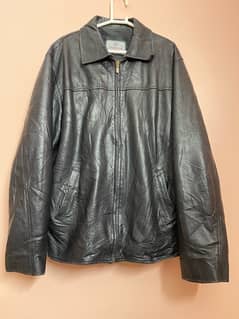 Pure leather Imported Black Leather Jacket (Made in Portugal)