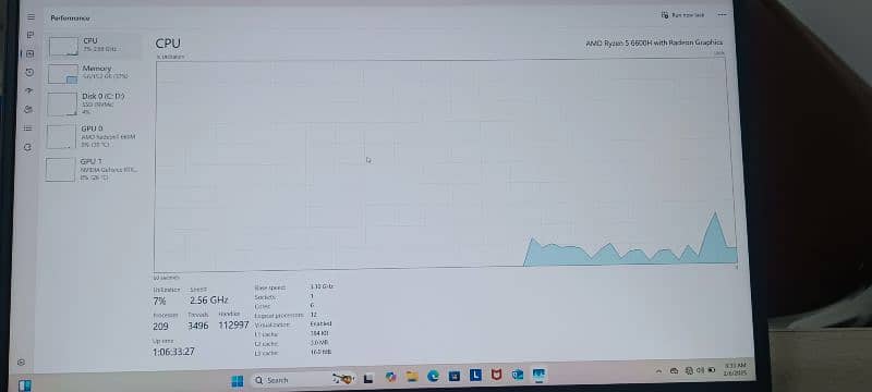 Lenovo ideapad Ryzen 5 6600H With RTX 3050 4Gb 6