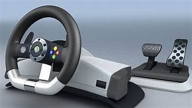 xbox 360 steering wheel  pc  gaming 0