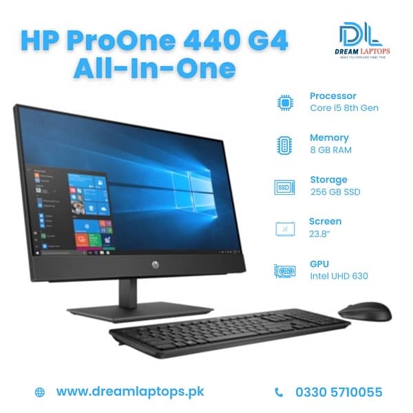 HP ProOne 440 G4 All-In-One Business PC 24” Borderless 0