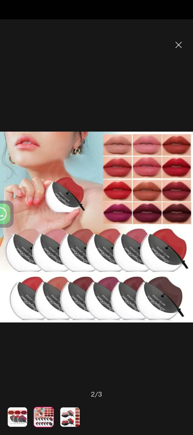 6 PCs high pigmented velvet matte lipstick (Korean style) 0