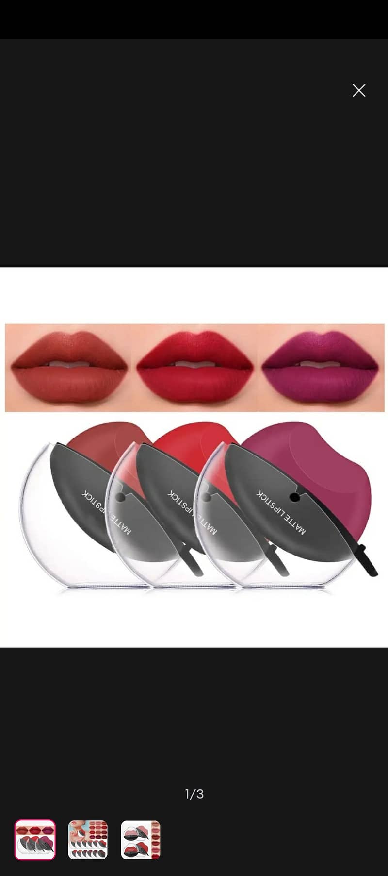 6 PCs high pigmented velvet matte lipstick (Korean style) 1