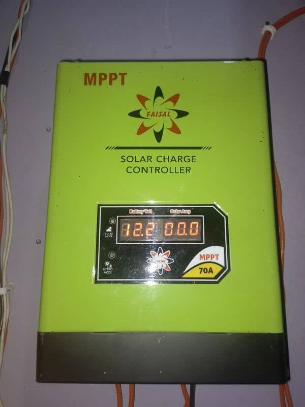 Faisal mppt 70 amp running condition 4month warranty ma he 2