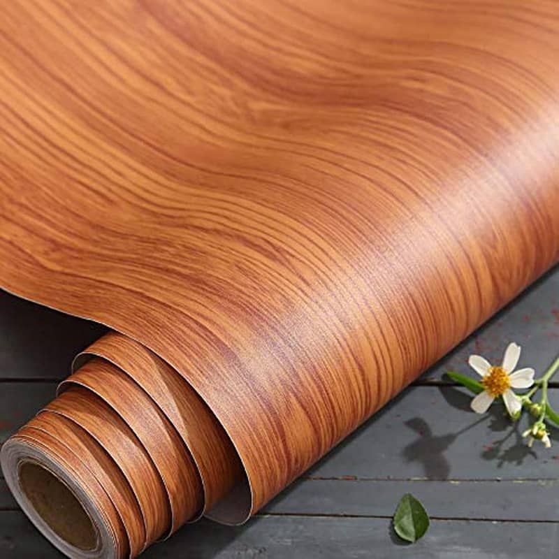 Wooden Design Sticker Paper Sheets for decoration 60 CM * 2 M 1