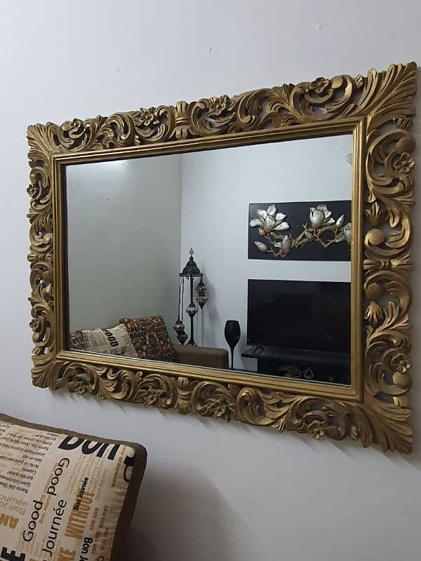 Sheeham wood frame with high quality mirror 1