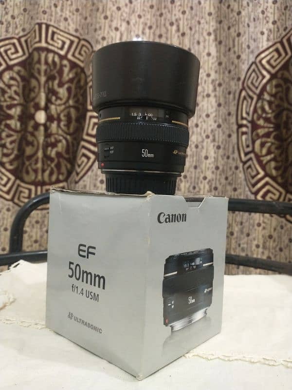 Canon 50mm 1.4 Lens and 50mm 1.8 lens and 28-80 3.5 lens 2