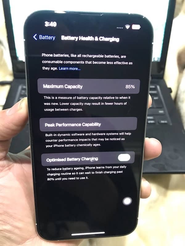 Iphone 13 pro max jv 128gb 85%health 5