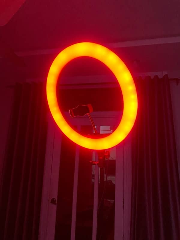 Rgb led soft ring light with tripod 10