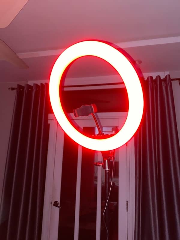 Rgb led soft ring light with tripod 11