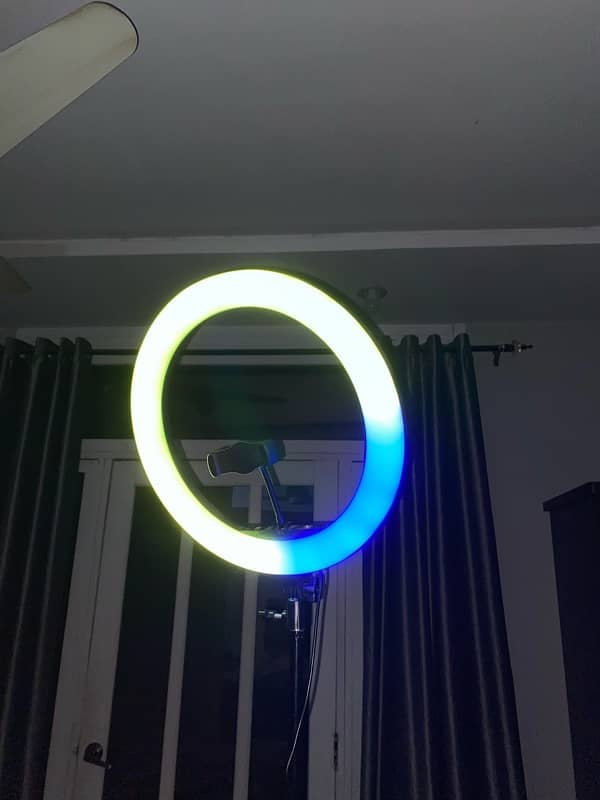 Rgb led soft ring light with tripod 13