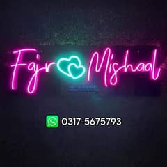 neon sign | couple names | neon light | 3d neon|sign board/03125663703