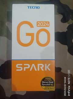 Tecno Spark Go 2024 For sale (4+4/64) GB 8Months E warranty remaining