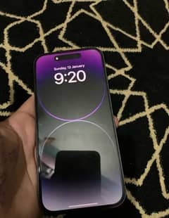 iphone 14 pro back crack non with box