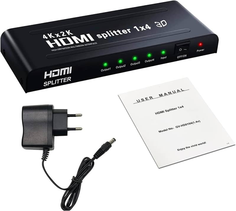 Multiport 5-in-1 HDMI to HDMI/DVI/VGA Adapter Cable with Audio Output 13