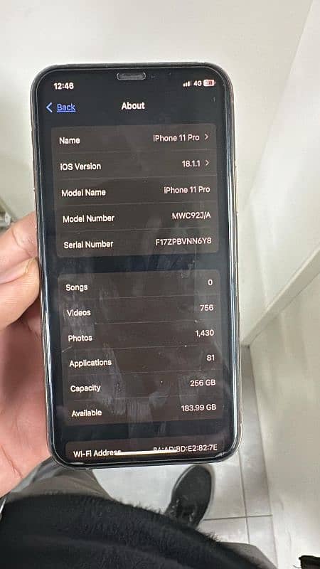 iphone 11 pro hai pta approved 256GB 4