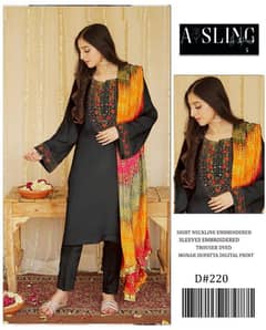 Asling lawn 3pcs suit